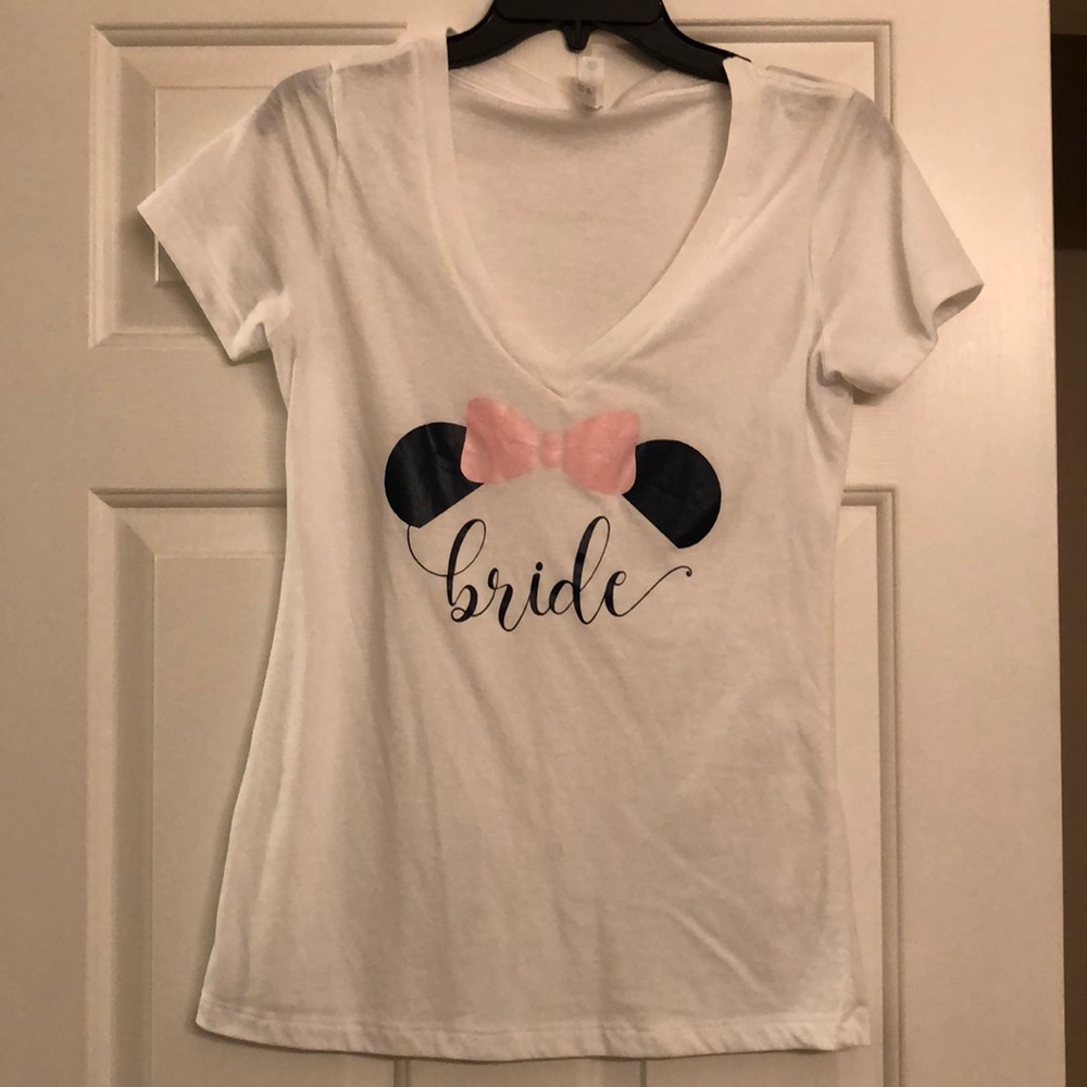 Minnie Mouse bride tee